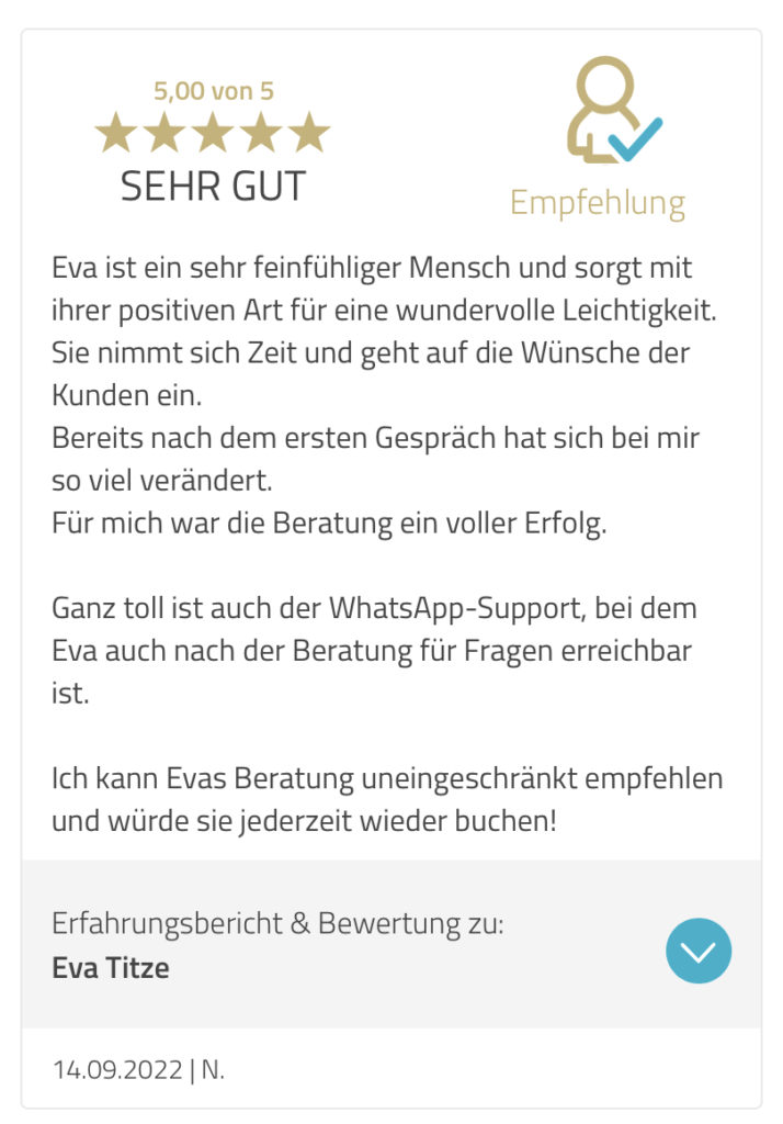 Feedback Feng Shui Beratung