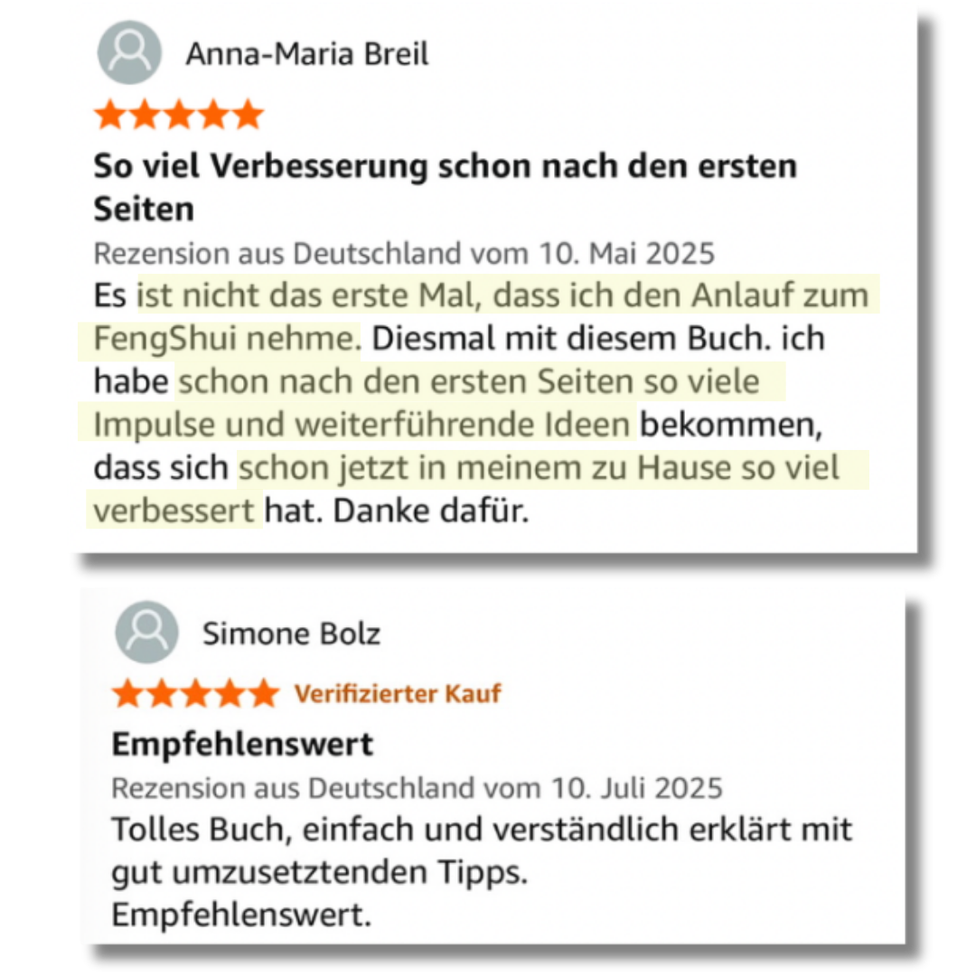 Feedback Feng Shui Buch von Eva Titze - Empfehlenswert
